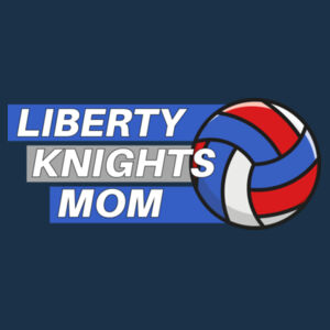 Liberty Knights Mom Volleyball - Apparel ® Unisex CVC Sueded Tee Design