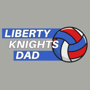 Liberty Knights Dad Volleyball - Softstyle® T-Shirt Design
