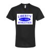 Unisex Poly-Rich V-Neck T-Shirt Thumbnail